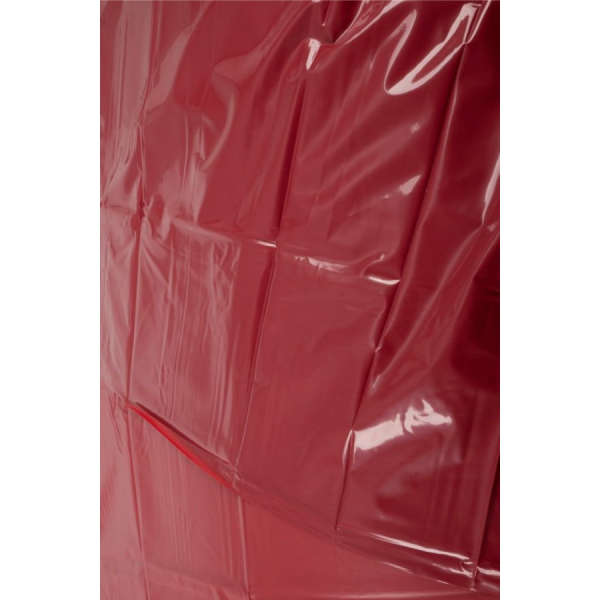 Drap de lit en vinyle rouge 200 x 230 cm 